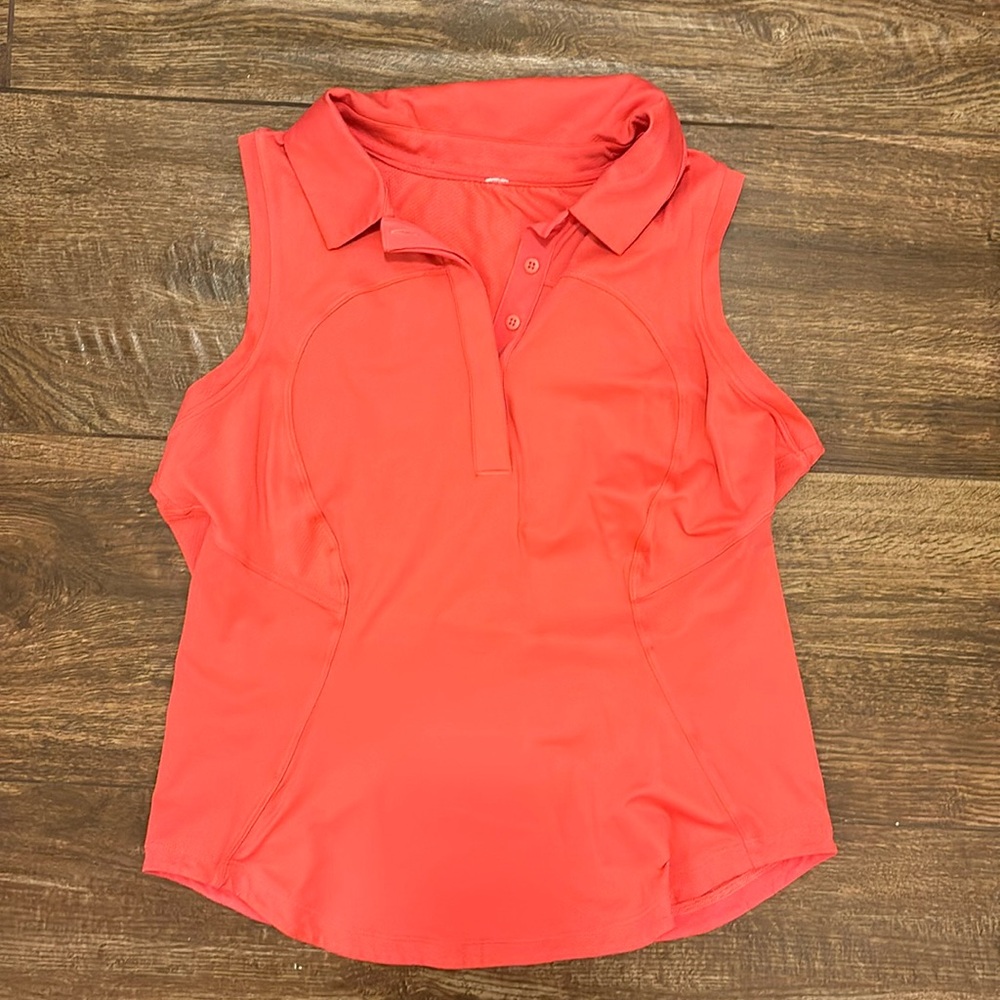 Lululemon sleeveless quick dry polo size 8